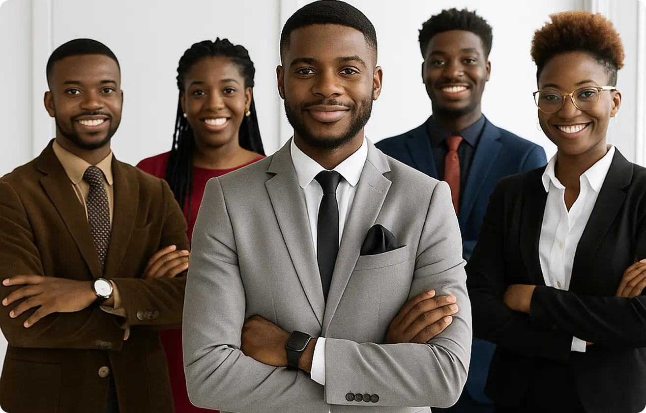 Youth professional men and women